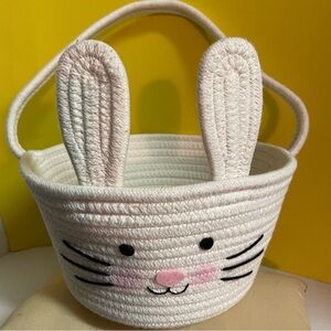 Bunny Basket, woven with Bunny ears and Bunny Face